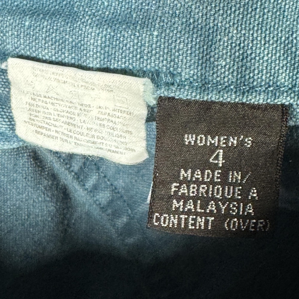 Patagonia High-Waist Denim-Look Blue Shorts - Picture 7 of 11